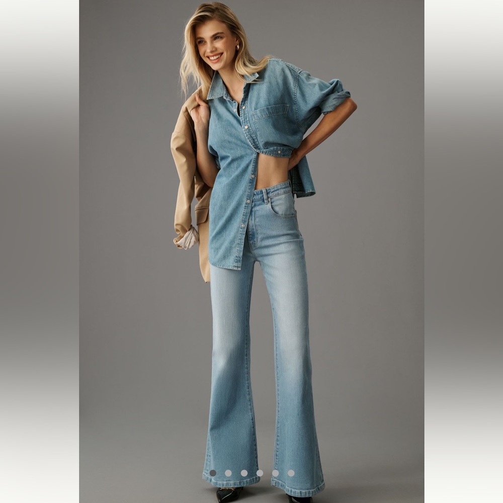 Rolla’s Eastcoast High-Rise Flare Jeans Bluebird size 25